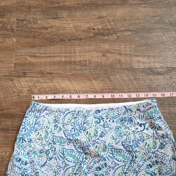 Weekend Routine Blue, Green And White Skort Size Large - Picture 6 of 8